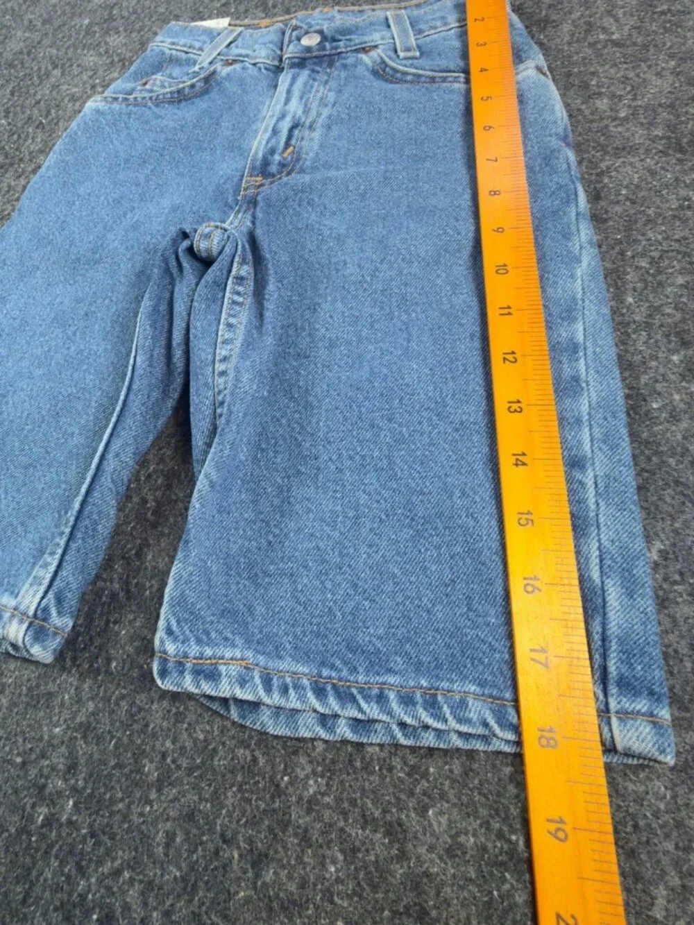 Levi's 550 Relaxed Fit Shorts Boys 10 Slim Blue Denim Vintage 90s New With Tags